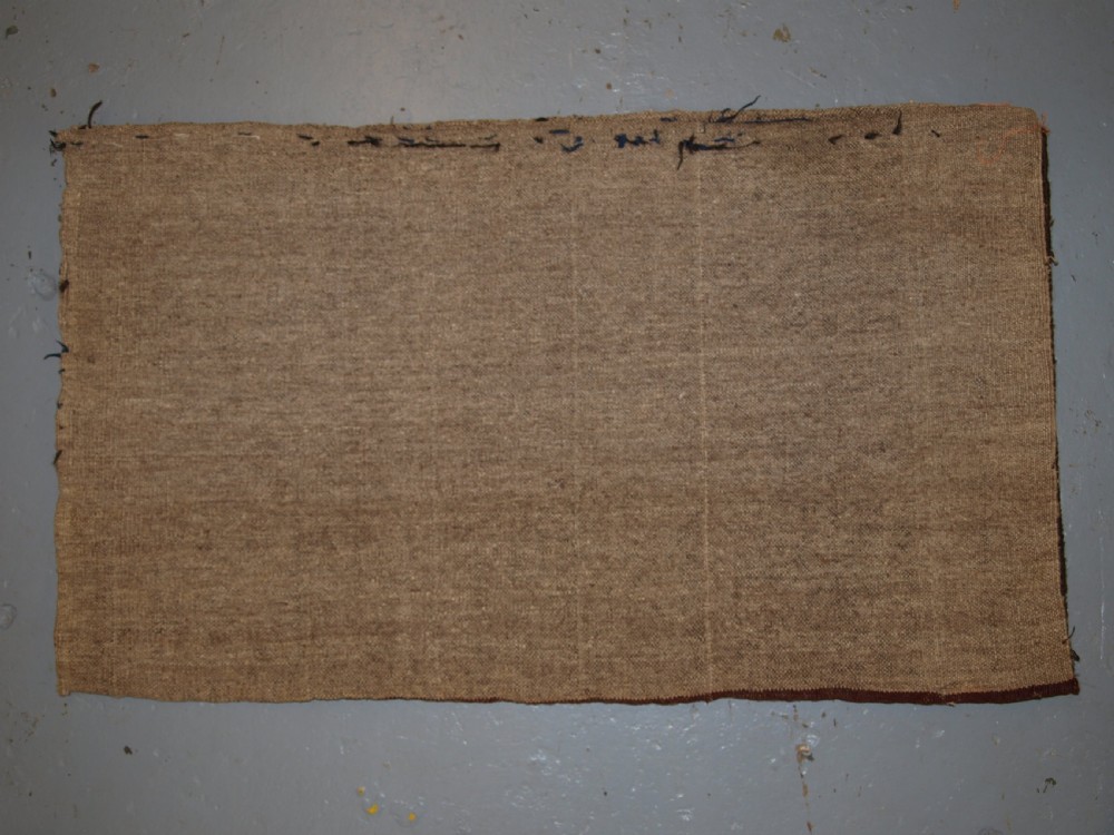 OLD AFGHAN BAG OF SMALL SIZE WITH TURKMEN DESIGN, PLAIN WEAVE BACK, CIRCA 1920. View V