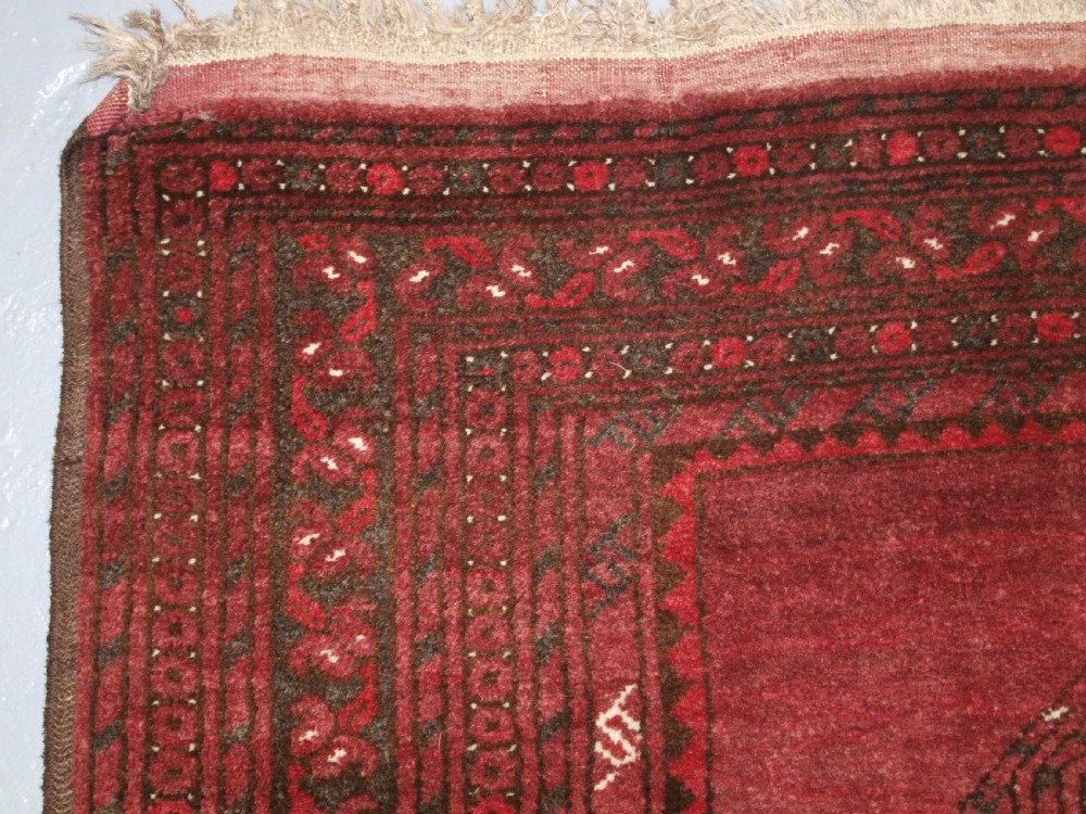 OLD AFGHAN VILLAGE PRAYER RUG OF UNUSUAL DESIGN, SUPERB CONDITION, CIRCA 1920. View V