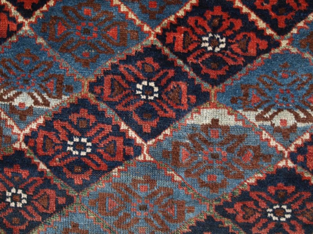 ANTIQUE KORDI RUG, KURDS OF KHORASSAN, LIGHT BLUE GROUND, CIRCA 1900. View IX
