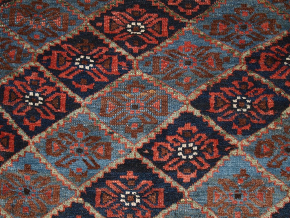 ANTIQUE KORDI RUG, KURDS OF KHORASSAN, LIGHT BLUE GROUND, CIRCA 1900. View XI