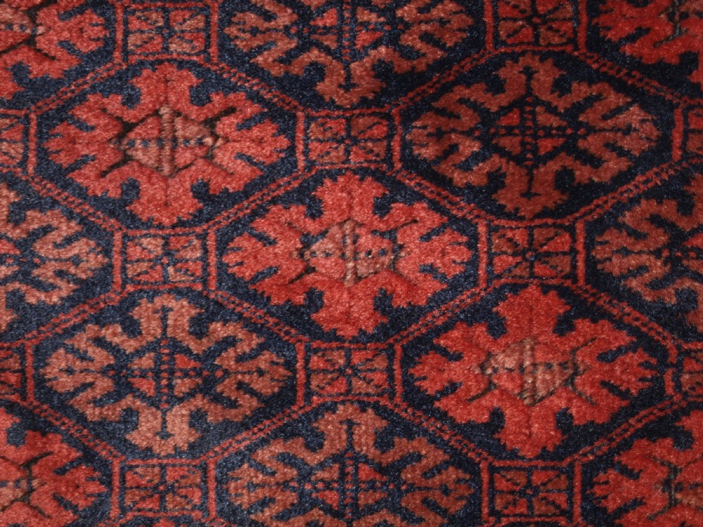 ANTIQUE BALUCH RUG, KHORASSAN REGION, EASTERN PERSIA, SNOWFLAKE LATTICE DESIGN, 4TH QUARTER 19TH CENTURY. View X
