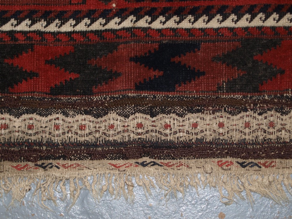 ANTIQUE BALUCH RUG, KHORASSAN REGION, EASTERN PERSIA, SNOWFLAKE LATTICE DESIGN, 4TH QUARTER 19TH CENTURY. View XI