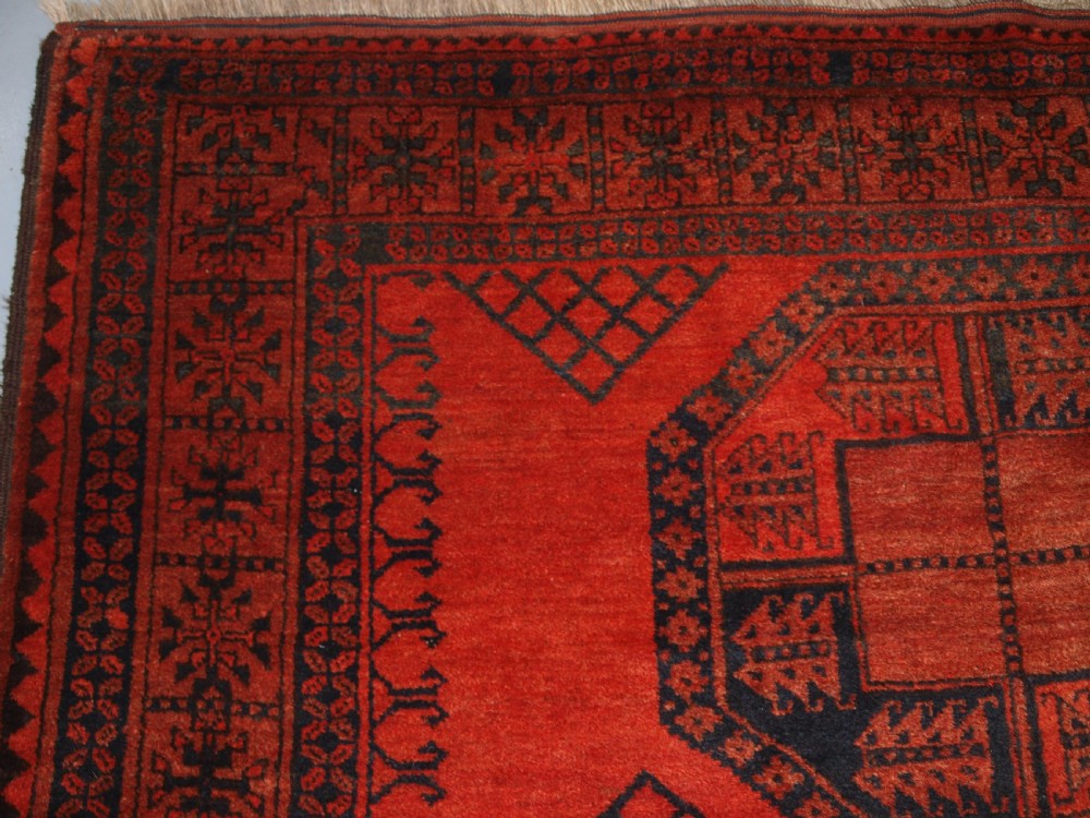ANTIQUE AFGHAN SULAYMAN ERSARI CARPET OF VERY LARGE SIZE WITH EXCEPTIONAL COLOUR, CIRCA 1900. View IV