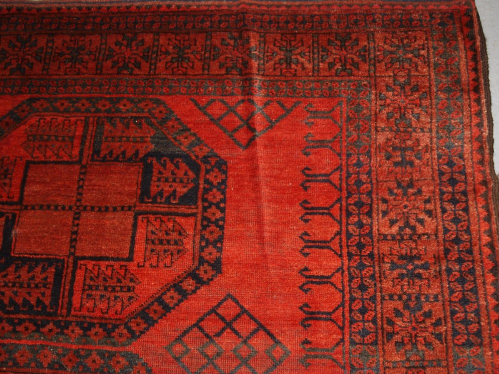 ANTIQUE AFGHAN SULAYMAN ERSARI CARPET OF VERY LARGE SIZE WITH EXCEPTIONAL COLOUR, CIRCA 1900. View XII