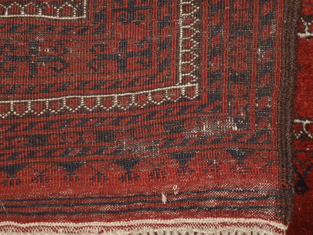 ANTIQUE AFGHAN ERSARI TURKMEN RUG, ARANJI VILLAGE, SUPERB COLOUR, CIRCA 1900. View X