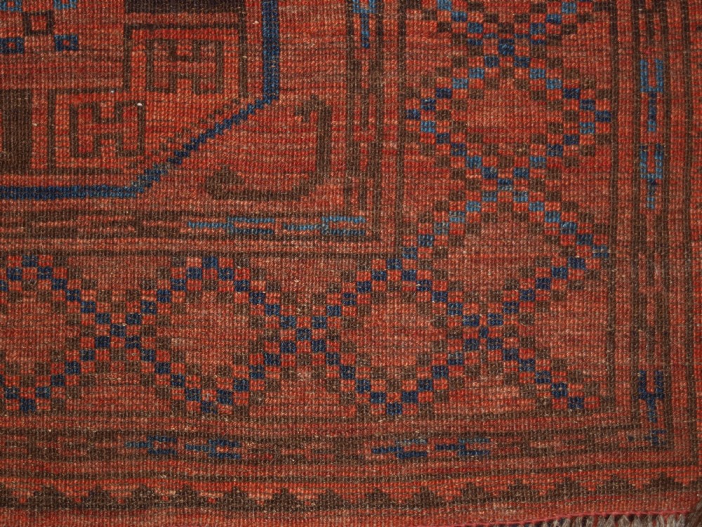 ANTIQUE AFGHAN ERSARI TURKMEN RUG, NORTHERN AFGHANISTAN, SUPERB COLOUR, CIRCA 1900. View XII