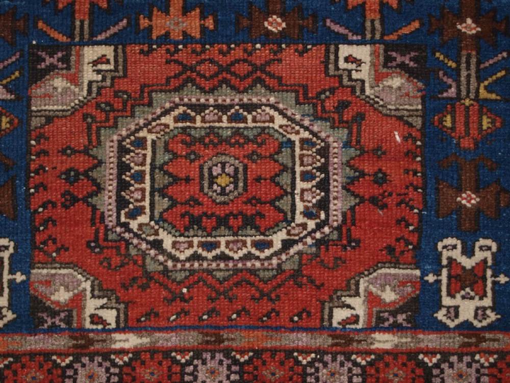 OLD KURDISH RUG, UNUSUAL DESIGN, LARGE INSCRIPTION WITH DATE, CIRCA 1900/20. View XIII
