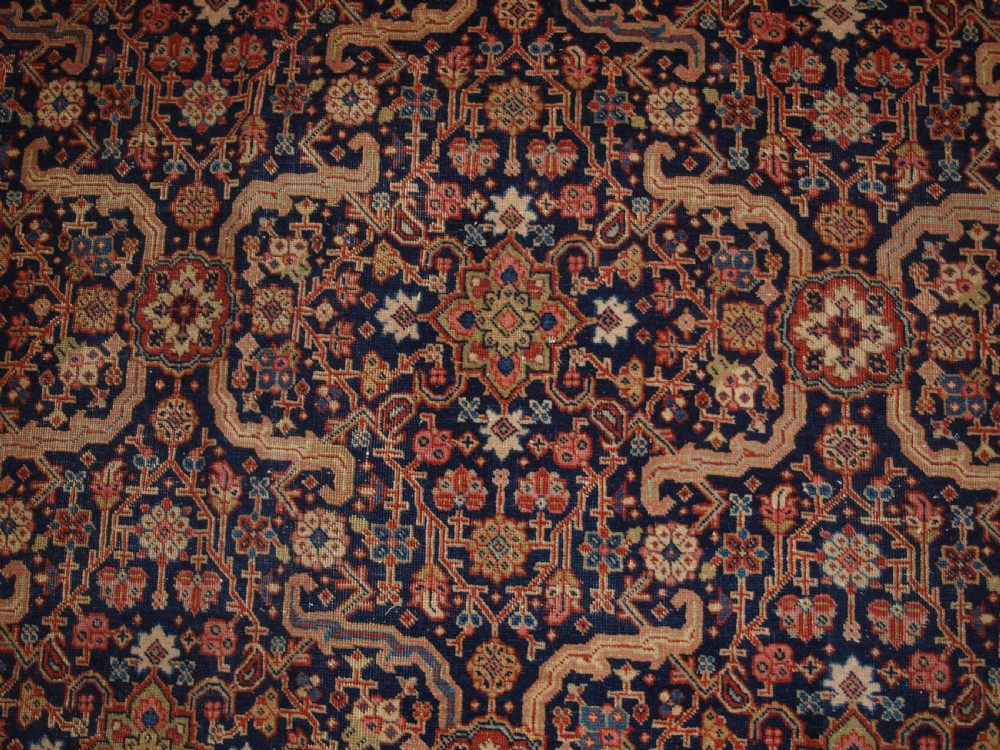 ANTIQUE PERSIAN TABRIZ CARPET, ELEGANT TRADITIONAL DESIGN, SIGNED BY THE MAKER, CIRCA 1900. View IV
