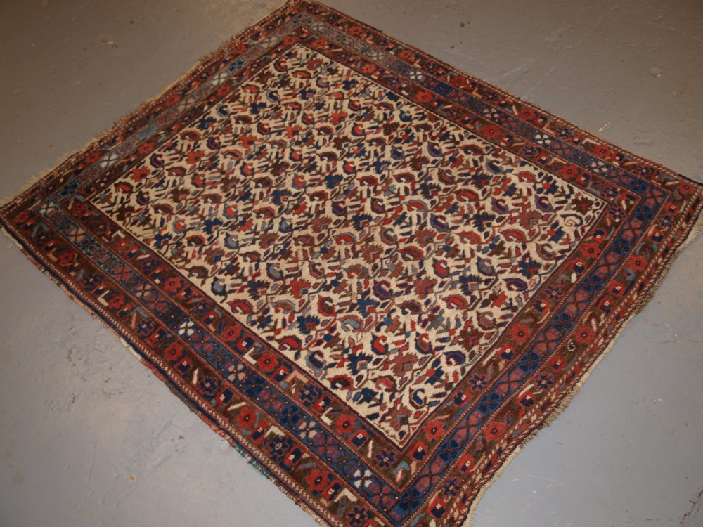 ANTIQUE PERSIAN AFSHAR RUG, KERMAN REGION, ALL OVER DESIGN, CIRCA 1900. View II