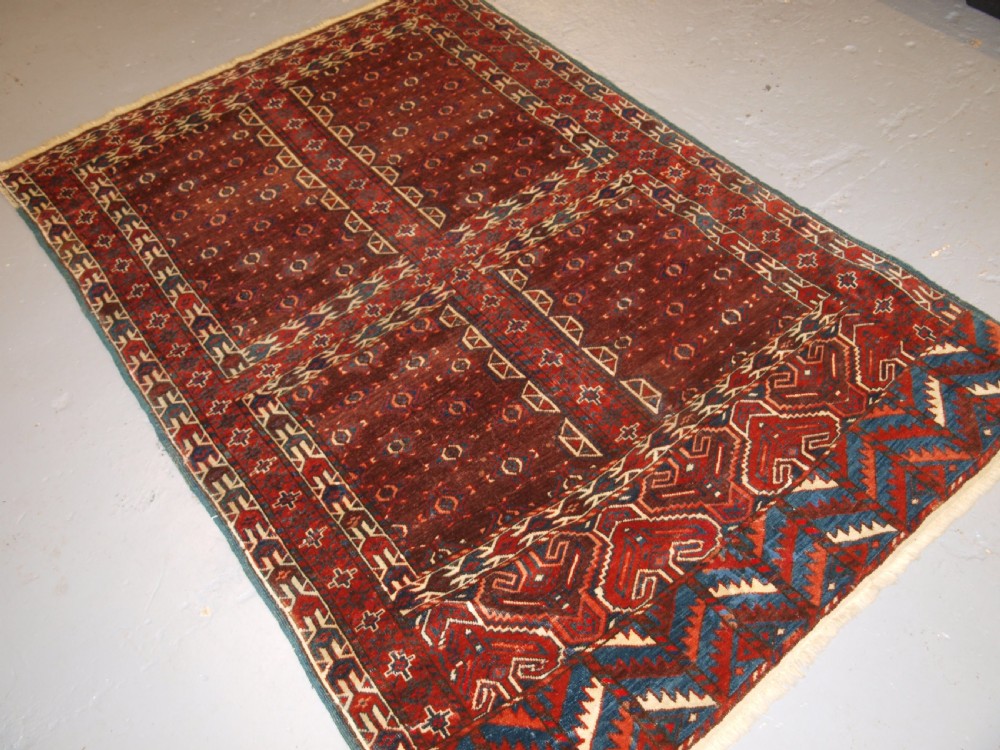 ANTIQUE YOMUT TURKMEN ENSI YURT DOOR HANGING, SUPERB COLOUR, 2ND HALF 19TH CENTURY. View III