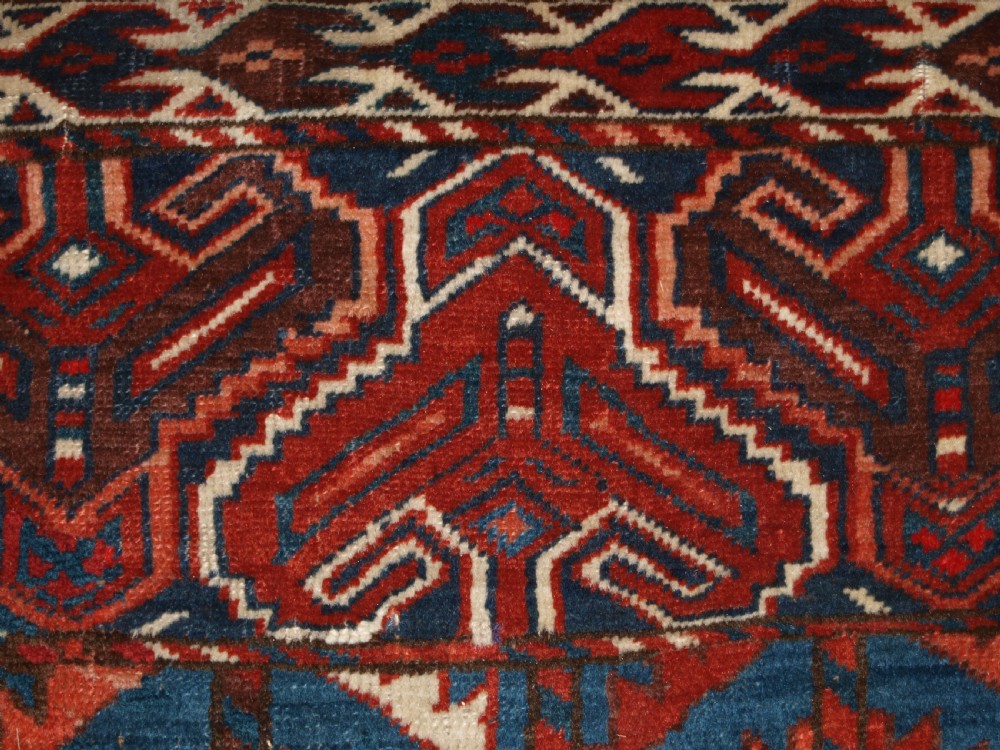 ANTIQUE YOMUT TURKMEN ENSI YURT DOOR HANGING, SUPERB COLOUR, 2ND HALF 19TH CENTURY. View XV
