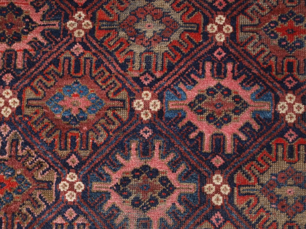 ANTIQUE BALUCH RUG WITH SNOW FLAKE LATTICE DESIGN, WESTERN AFGHANISTAN, LATE 19TH CENTURY. View X