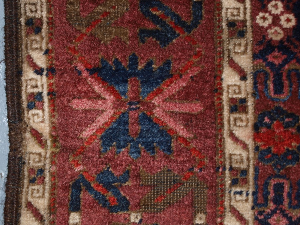 ANTIQUE BALUCH RUG WITH SNOW FLAKE LATTICE DESIGN, WESTERN AFGHANISTAN, LATE 19TH CENTURY. View XIII