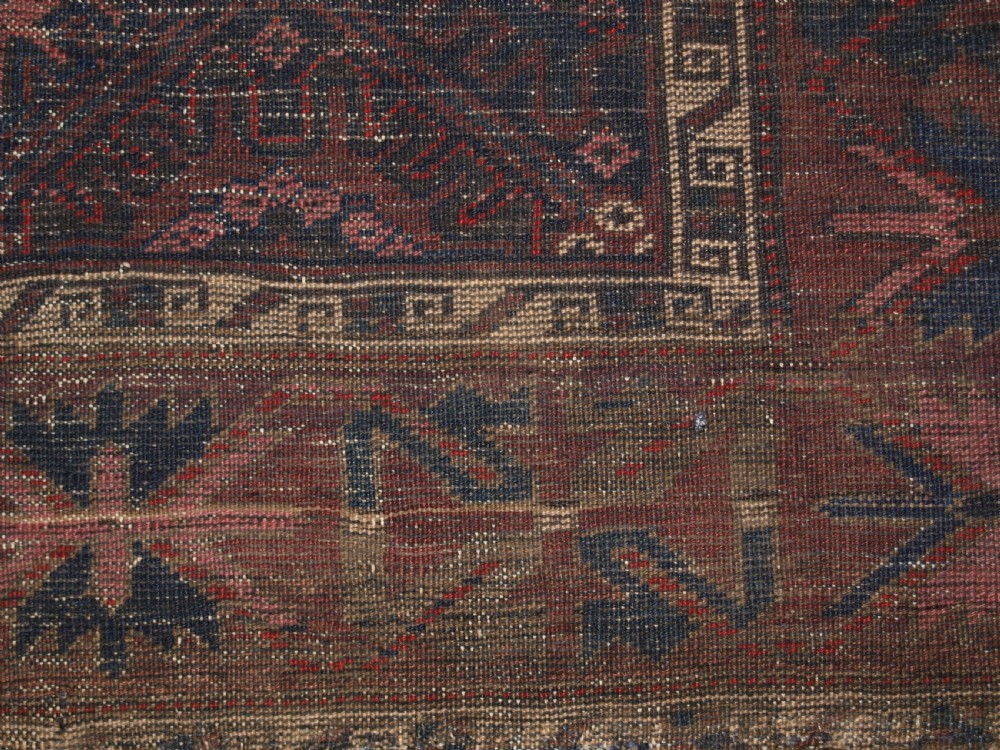 ANTIQUE BALUCH RUG WITH SNOW FLAKE LATTICE DESIGN, WESTERN AFGHANISTAN, LATE 19TH CENTURY. View XV