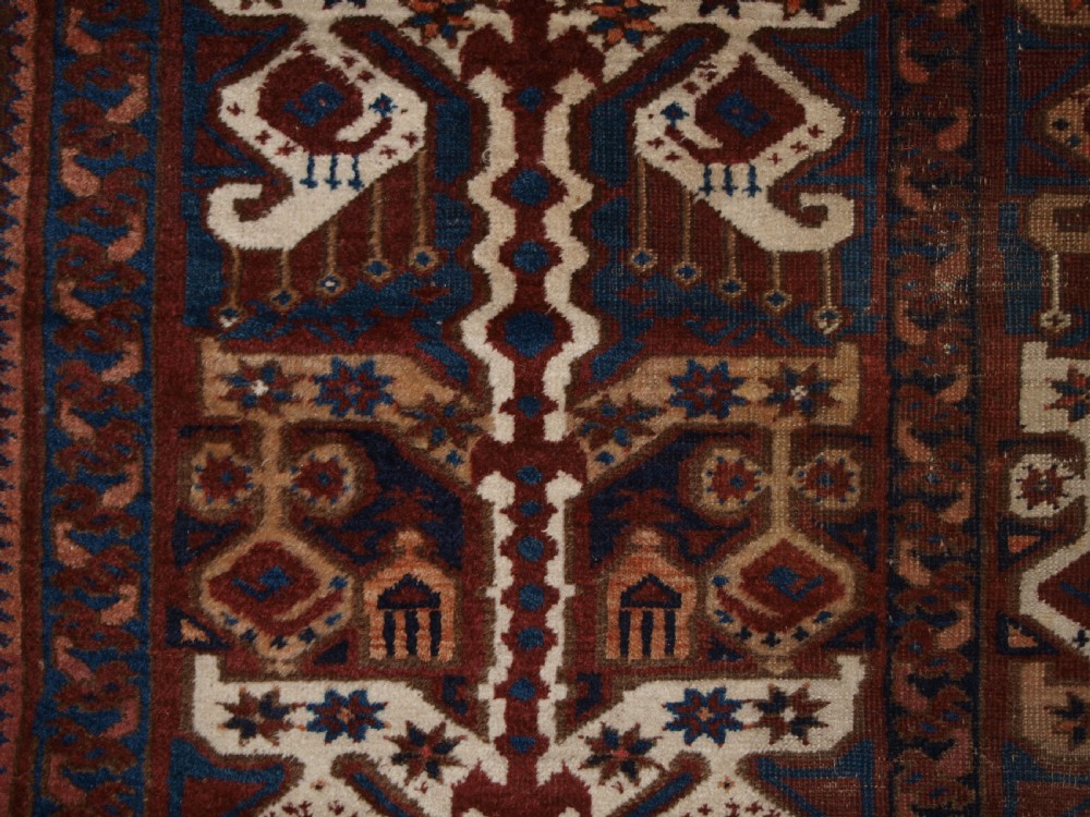 ANTIQUE BESHIR TURKMEN DOWRY RUG WITH IKAT DESIGN, WONDERFUL COLOUR, 2ND HALF 19TH CENTURY. View VI