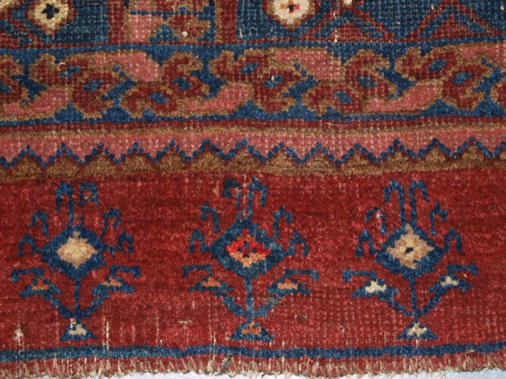 ANTIQUE BESHIR TURKMEN DOWRY RUG WITH IKAT DESIGN, WONDERFUL COLOUR, 2ND HALF 19TH CENTURY. View VIII