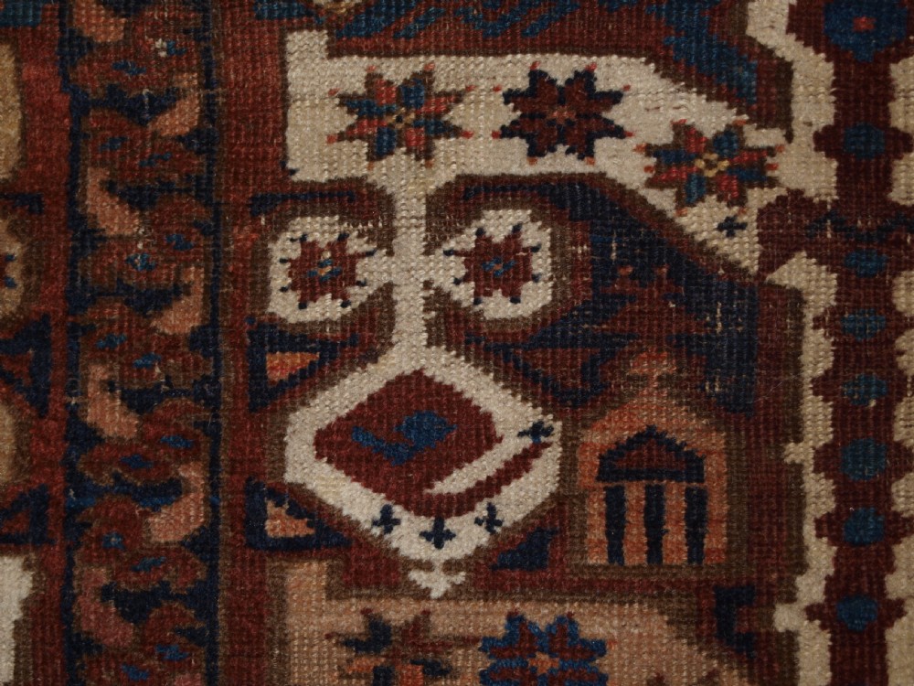 ANTIQUE BESHIR TURKMEN DOWRY RUG WITH IKAT DESIGN, WONDERFUL COLOUR, 2ND HALF 19TH CENTURY. View IX