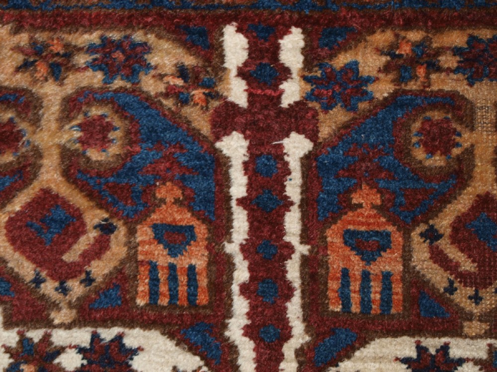 ANTIQUE BESHIR TURKMEN DOWRY RUG WITH IKAT DESIGN, WONDERFUL COLOUR, 2ND HALF 19TH CENTURY. View X