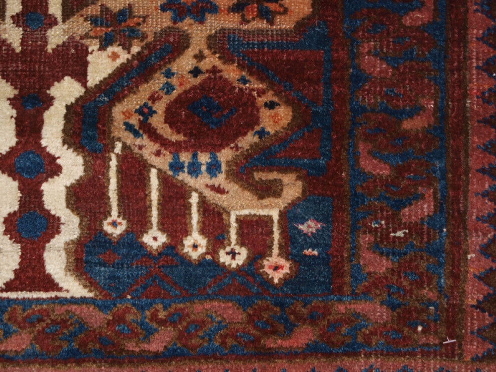 ANTIQUE BESHIR TURKMEN DOWRY RUG WITH IKAT DESIGN, WONDERFUL COLOUR, 2ND HALF 19TH CENTURY. View XI