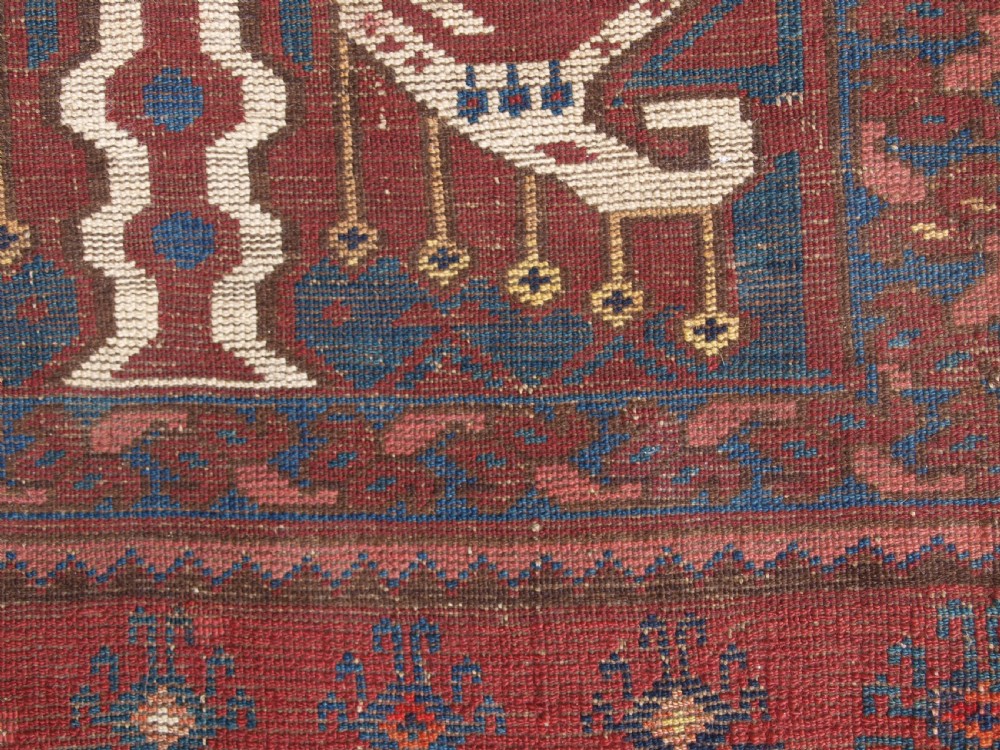 ANTIQUE BESHIR TURKMEN DOWRY RUG WITH IKAT DESIGN, WONDERFUL COLOUR, 2ND HALF 19TH CENTURY. View XII