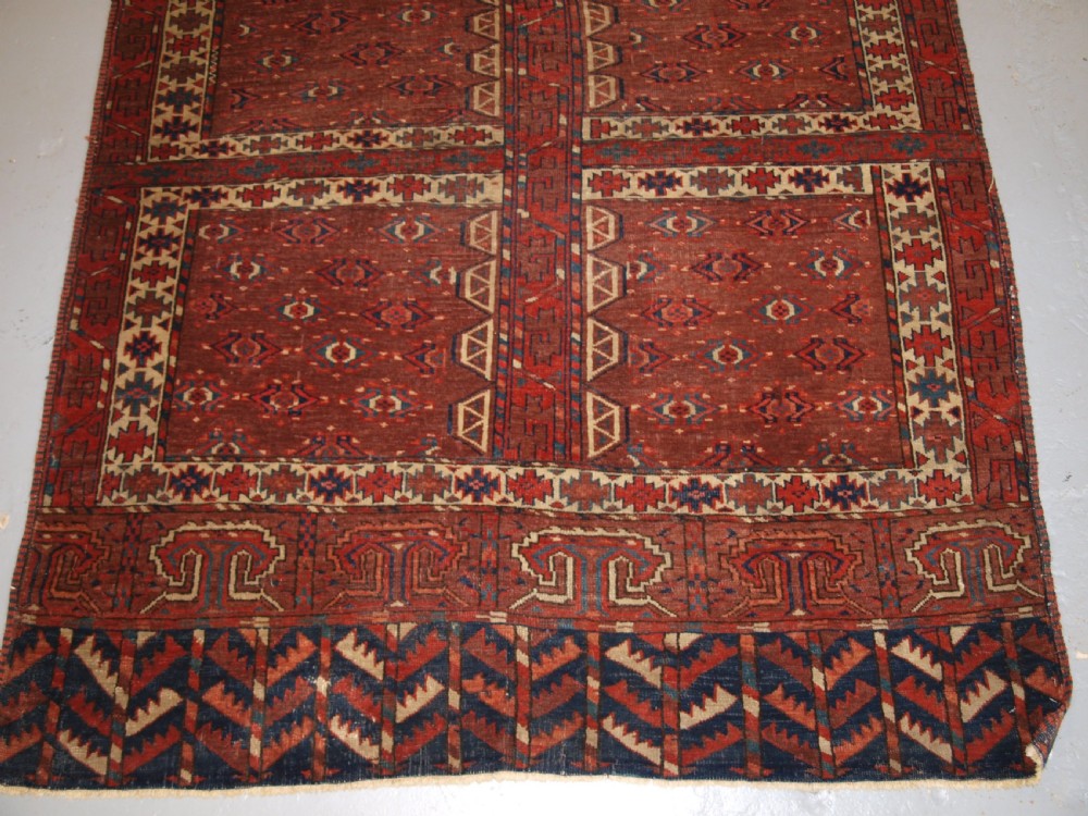 ANTIQUE YOMUT TURKMEN ENSI YURT DOOR HANGING, 2ND HALF 19TH CENTURY. View IV