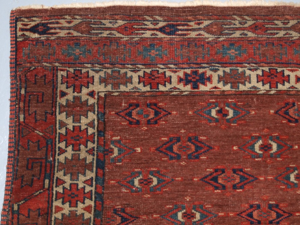 ANTIQUE YOMUT TURKMEN ENSI YURT DOOR HANGING, 2ND HALF 19TH CENTURY. View V