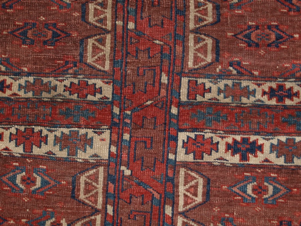 ANTIQUE YOMUT TURKMEN ENSI YURT DOOR HANGING, 2ND HALF 19TH CENTURY. View VII