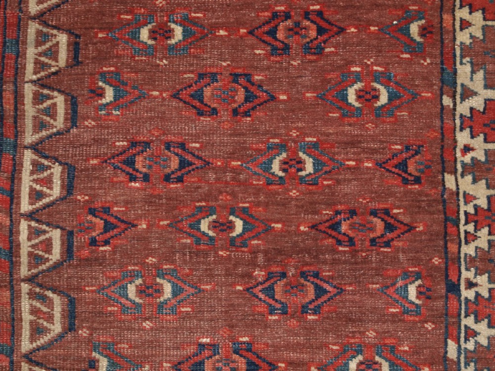 ANTIQUE YOMUT TURKMEN ENSI YURT DOOR HANGING, 2ND HALF 19TH CENTURY. View VIII