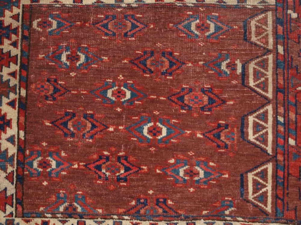 ANTIQUE YOMUT TURKMEN ENSI YURT DOOR HANGING, 2ND HALF 19TH CENTURY. View IX