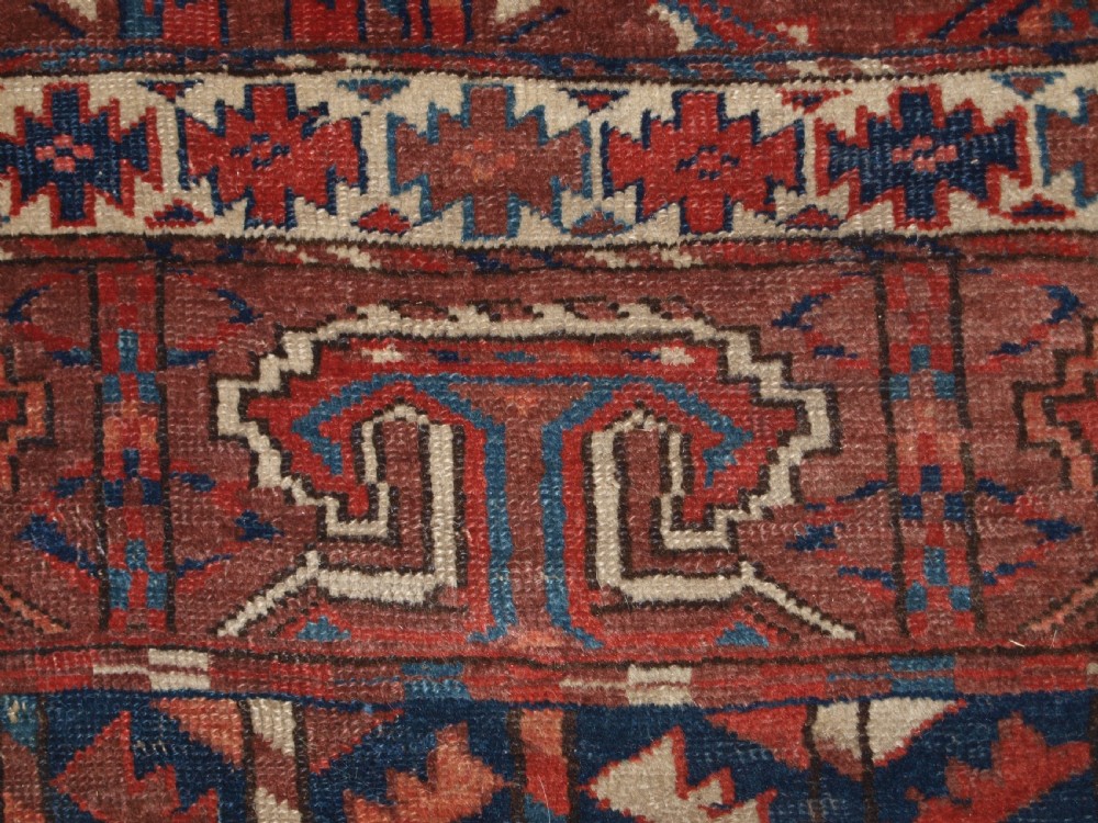 ANTIQUE YOMUT TURKMEN ENSI YURT DOOR HANGING, 2ND HALF 19TH CENTURY. View XII