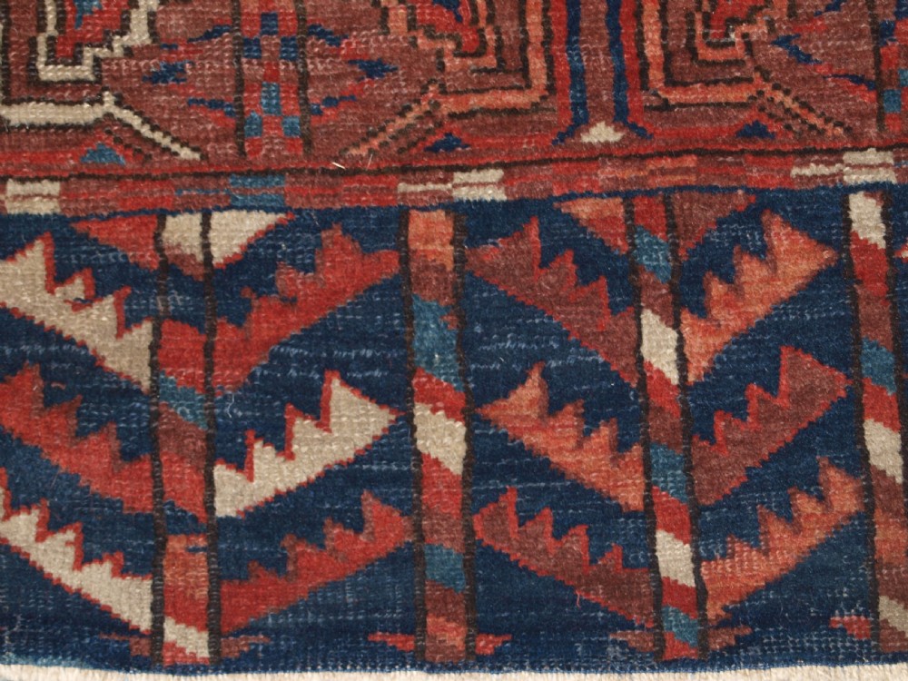 ANTIQUE YOMUT TURKMEN ENSI YURT DOOR HANGING, 2ND HALF 19TH CENTURY. View XIII