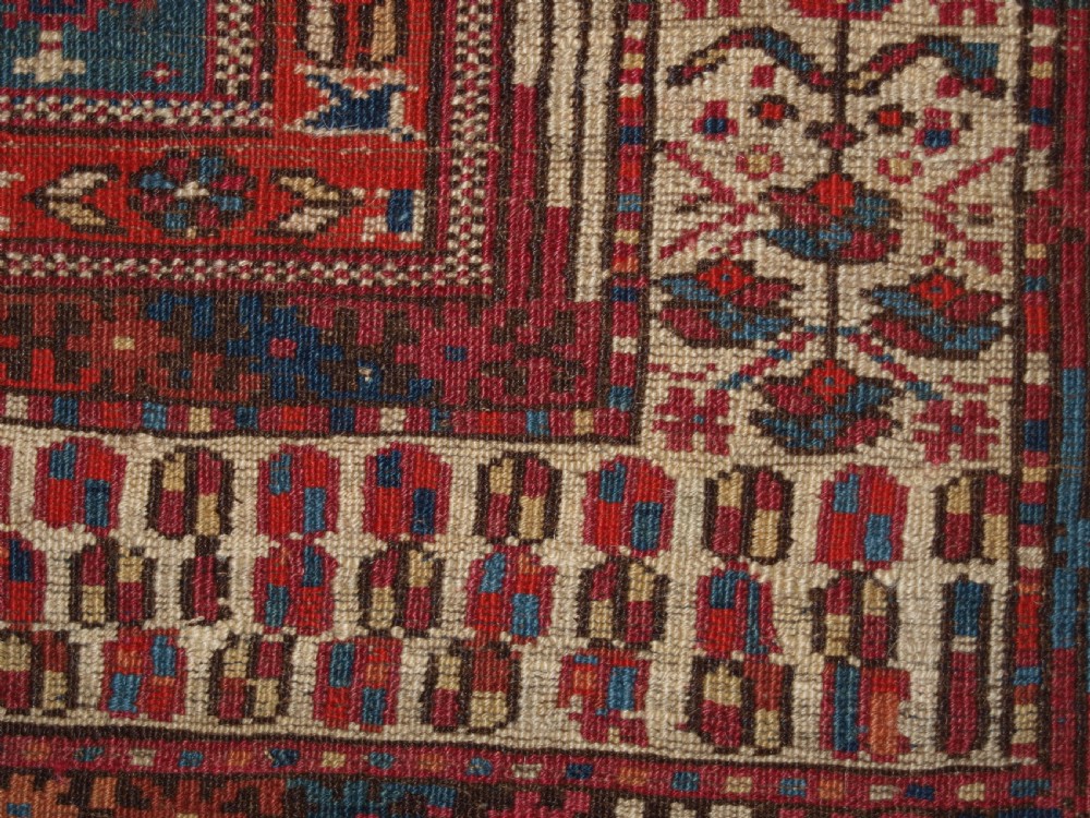 ANTIQUE YOMUT OR TEKKE TURKMEN BLUE GROUND DOWRY RUG OF RARE FORMAT, CIRCA 1900. View XIII
