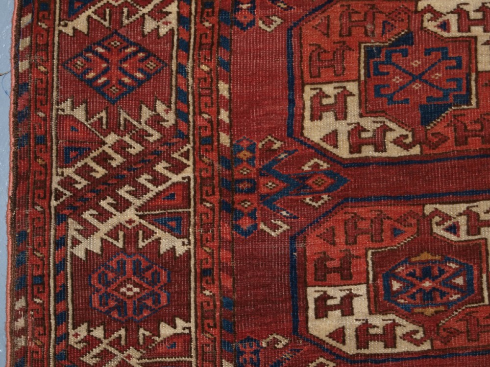 ANTIQUE ERSARI KIZIL AYAK MAIN CARPET, VERY FINE WEAVE, EARLY EXAMPLE. MID 19TH CENTURY. View V