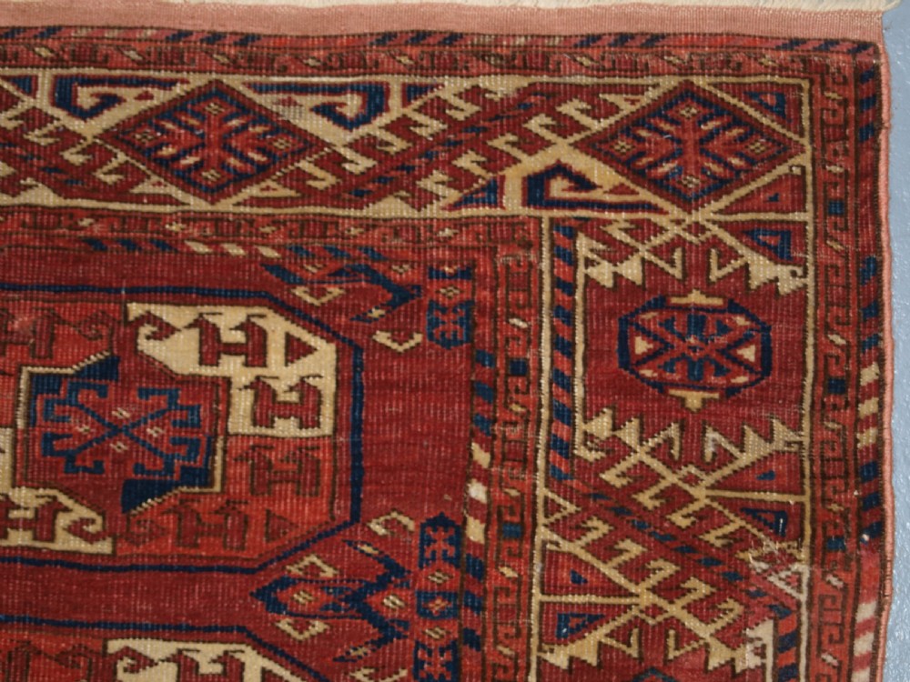 ANTIQUE ERSARI KIZIL AYAK MAIN CARPET, VERY FINE WEAVE, EARLY EXAMPLE. MID 19TH CENTURY. View VI