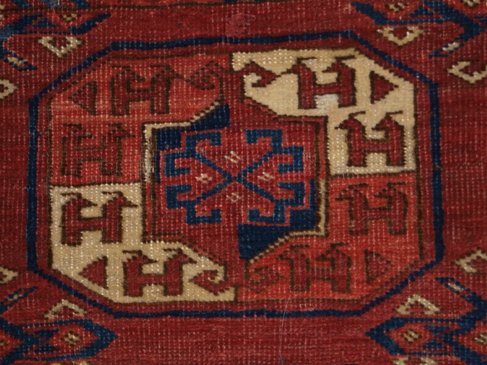ANTIQUE ERSARI KIZIL AYAK MAIN CARPET, VERY FINE WEAVE, EARLY EXAMPLE. MID 19TH CENTURY. View VII