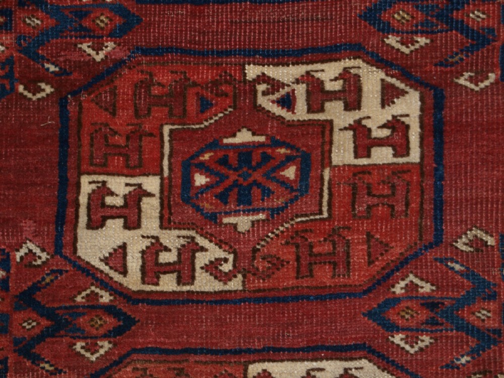 ANTIQUE ERSARI KIZIL AYAK MAIN CARPET, VERY FINE WEAVE, EARLY EXAMPLE. MID 19TH CENTURY. View IX