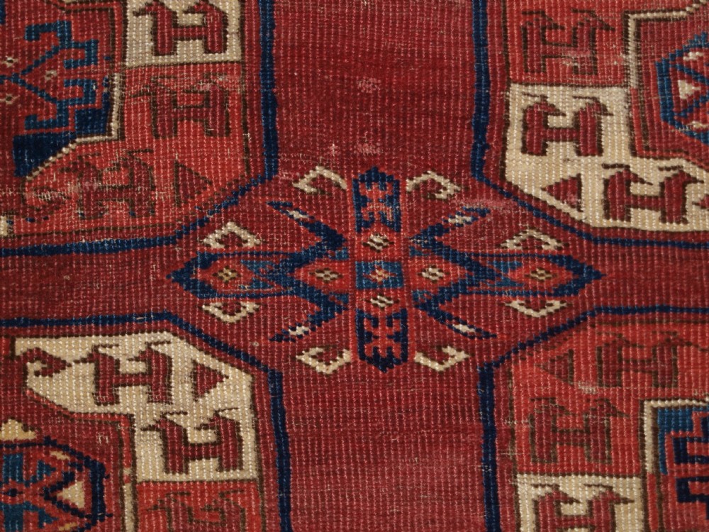 ANTIQUE ERSARI KIZIL AYAK MAIN CARPET, VERY FINE WEAVE, EARLY EXAMPLE. MID 19TH CENTURY. View X