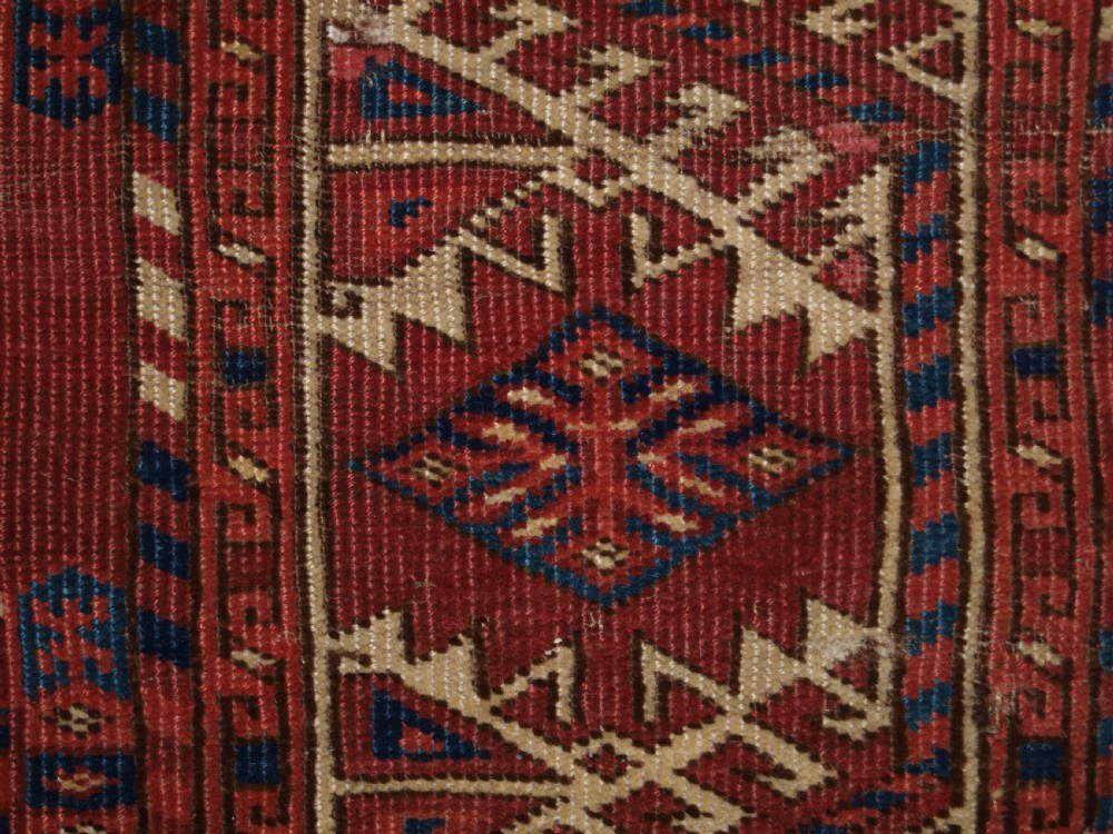 ANTIQUE ERSARI KIZIL AYAK MAIN CARPET, VERY FINE WEAVE, EARLY EXAMPLE. MID 19TH CENTURY. View XIII