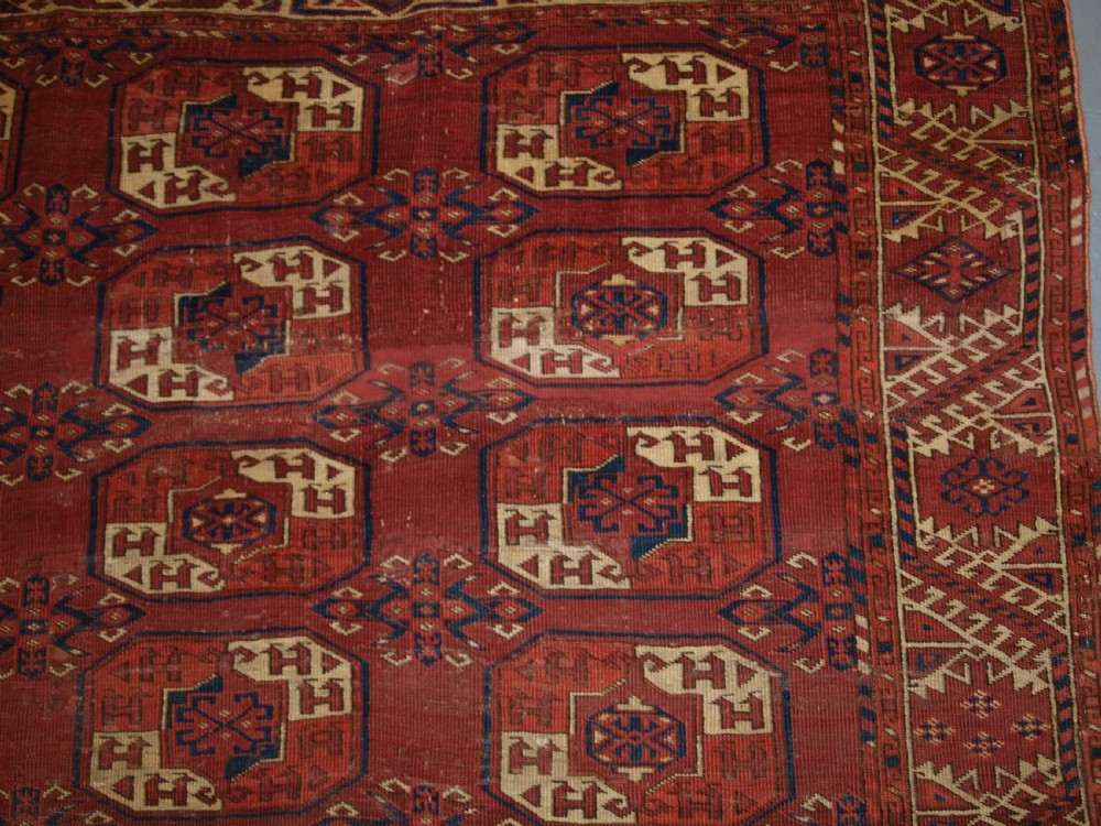 ANTIQUE ERSARI KIZIL AYAK MAIN CARPET, VERY FINE WEAVE, EARLY EXAMPLE. MID 19TH CENTURY. View XVI