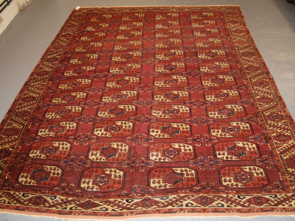 ANTIQUE ERSARI KIZIL AYAK MAIN CARPET, VERY FINE WEAVE, EARLY EXAMPLE. MID 19TH CENTURY. View XVIII