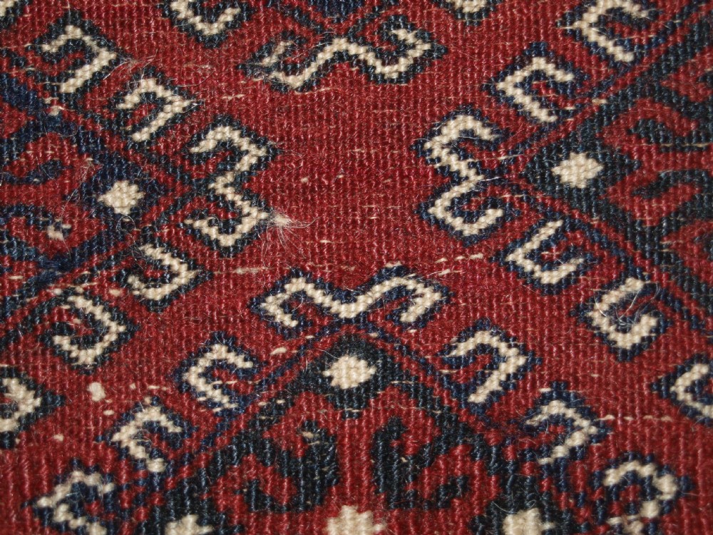 ANTIQUE YOMUT TURKMEN RUG, STAR BORDER, SUPERB CONDITION, CIRCA 1900/20. View XIII