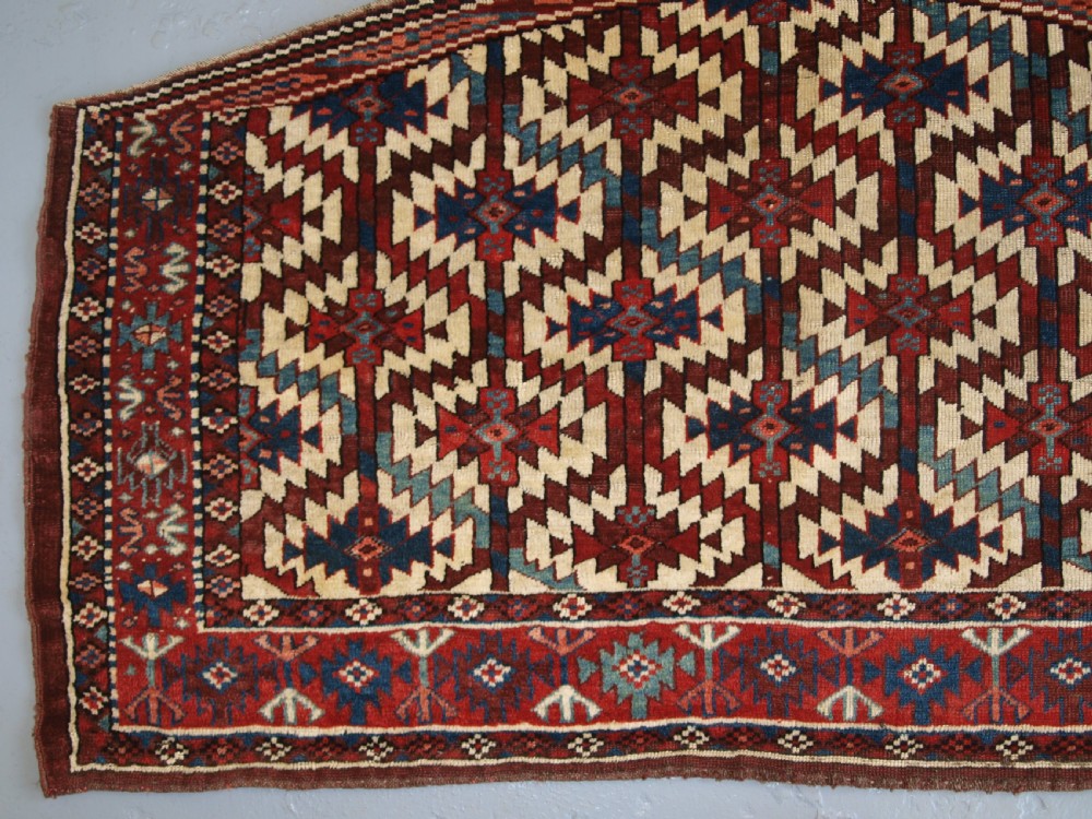 ANTIQUE YOMUT TURKMEN ASMALYK, BRIDAL CAMEL DECORATION, SUPERB COLOURS, 2ND HALF 19TH CENTURY. View II