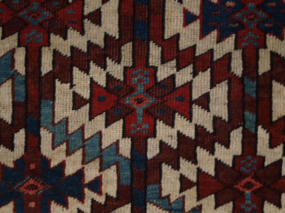 ANTIQUE YOMUT TURKMEN ASMALYK, BRIDAL CAMEL DECORATION, SUPERB COLOURS, 2ND HALF 19TH CENTURY. View IX