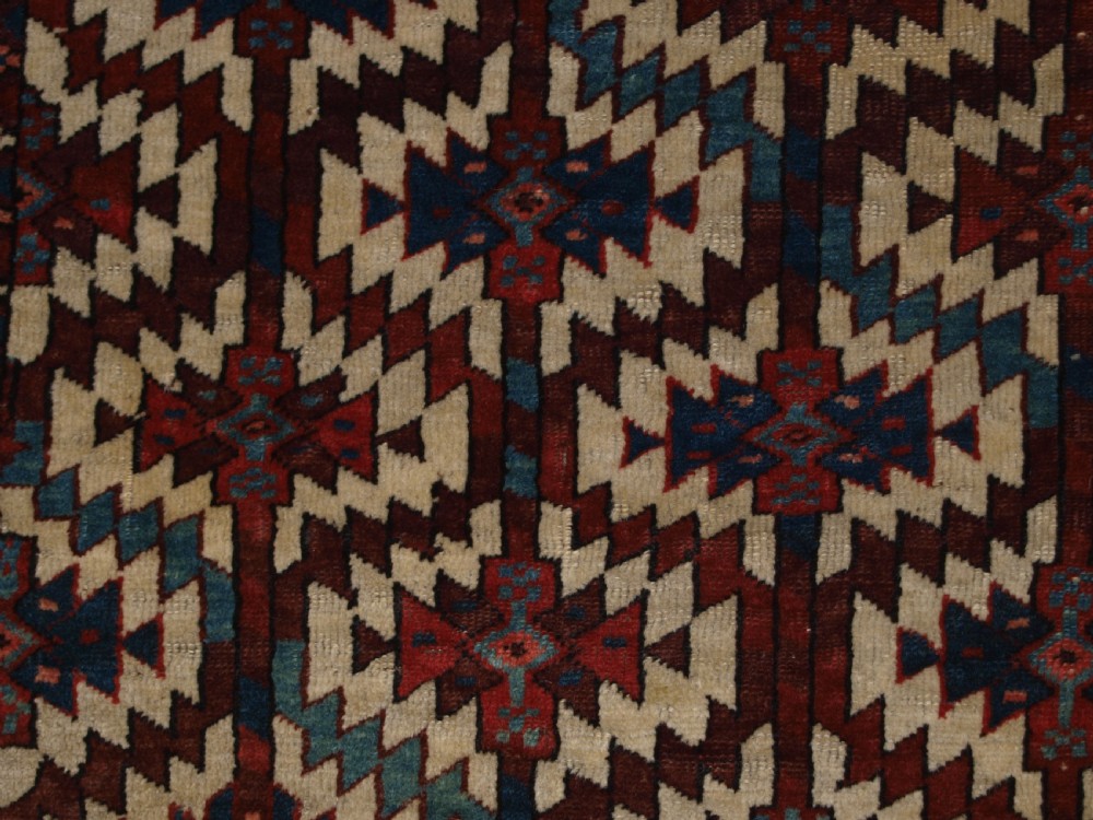ANTIQUE YOMUT TURKMEN ASMALYK, BRIDAL CAMEL DECORATION, SUPERB COLOURS, 2ND HALF 19TH CENTURY. View X