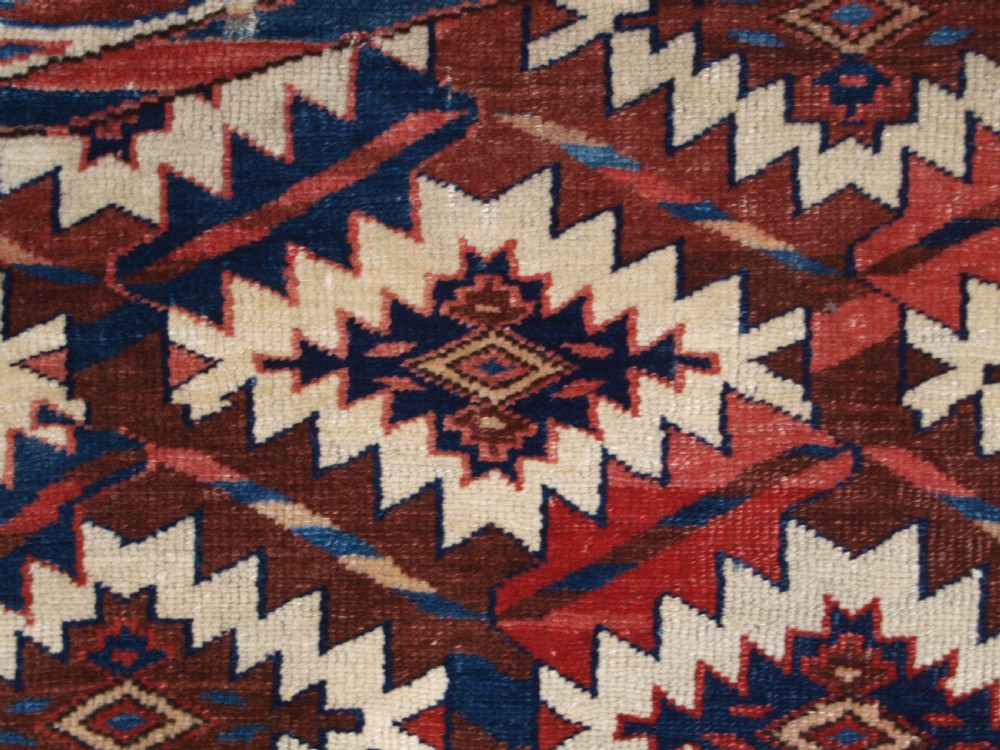 ANTIQUE YOMUT TURKMEN ASMALYK, BRIDAL CAMEL DECORATION, SUPERB COLOURS, 2ND HALF 19TH CENTURY. View VII