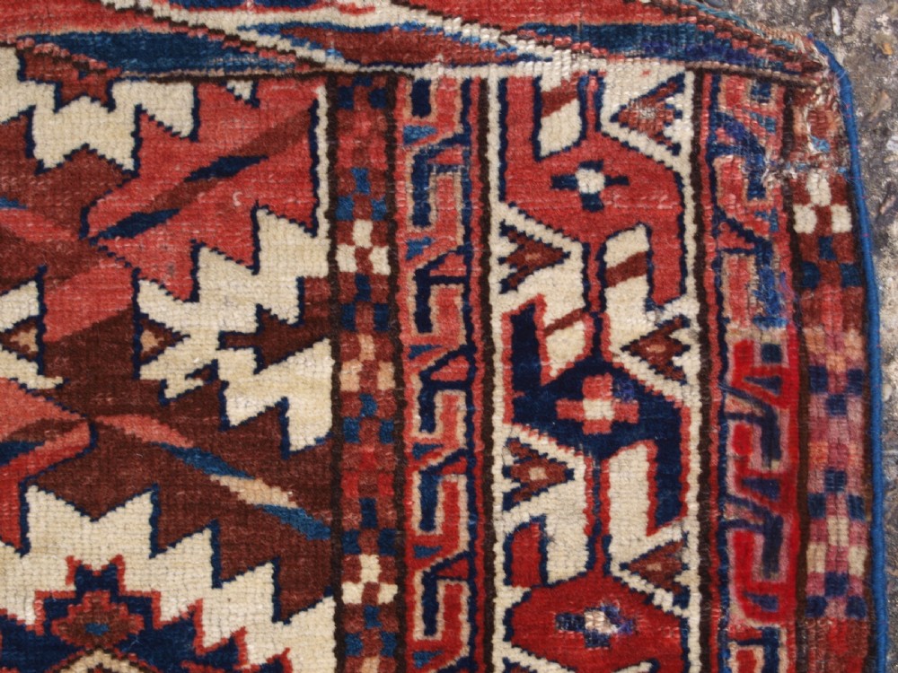ANTIQUE YOMUT TURKMEN ASMALYK, BRIDAL CAMEL DECORATION, SUPERB COLOURS, 2ND HALF 19TH CENTURY. View X