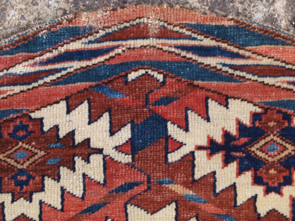 ANTIQUE YOMUT TURKMEN ASMALYK, BRIDAL CAMEL DECORATION, SUPERB COLOURS, 2ND HALF 19TH CENTURY. View XI