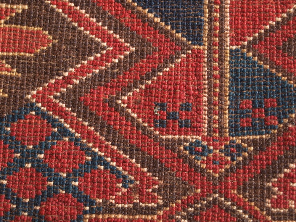 ANTIQUE ERSARI BESHIR TURKMEN TORBA, CLASSIC DESIGN, GREAT COLOUR, LATE 19TH CENTURY. View X