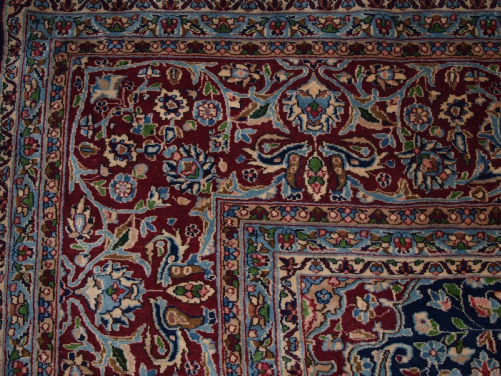 OLD PERSIAN KIRMAN CARPET BY MASTER WEAVER RASHID FARROKHI, GARDEN DESIGN WITH SUPERB COLOUR. CIRCA 1920/30. View III