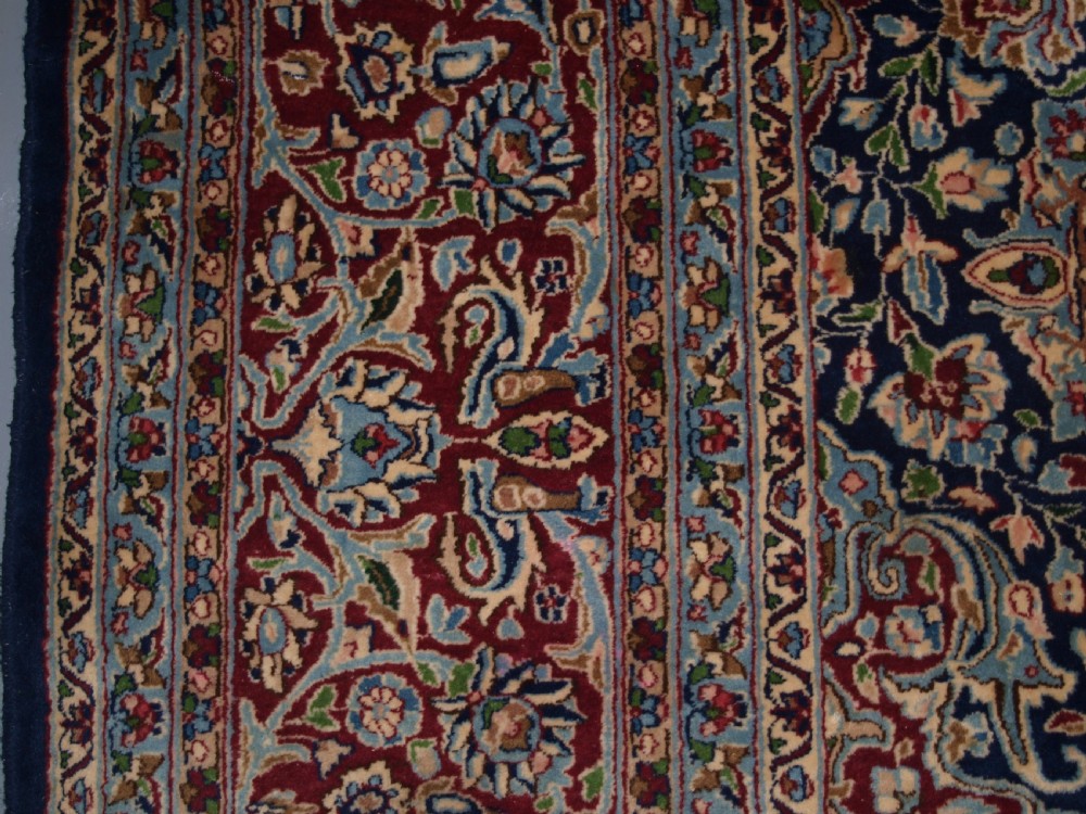 OLD PERSIAN KIRMAN CARPET BY MASTER WEAVER RASHID FARROKHI, GARDEN DESIGN WITH SUPERB COLOUR. CIRCA 1920/30. View IV